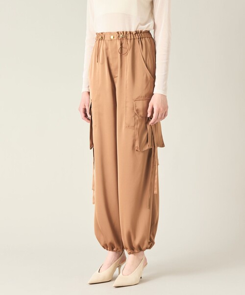 「GRACE CONTINENTAL」 カーゴパンツ 38 ベージュ レディース_画像2