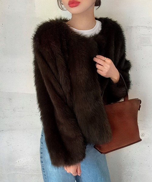 LAUIR（ラウアー） ジャケット ノーカラージャケット ノーカラー