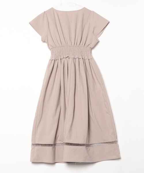 「tocco closet」 半袖ワンピース M グレイッシュベージュ レディース_画像2
