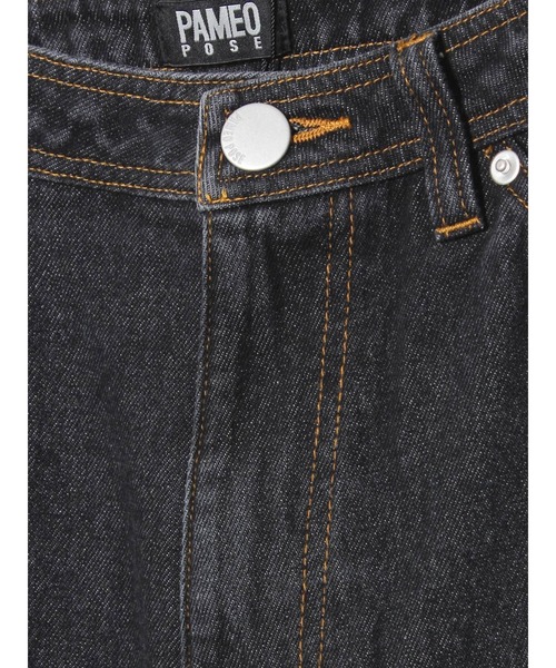 「PAMEO POSE」 ブーツカットデニムパンツ S ブルー レディース_画像7