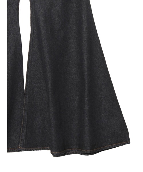「PAMEO POSE」 ブーツカットデニムパンツ S ブルー レディース_画像8