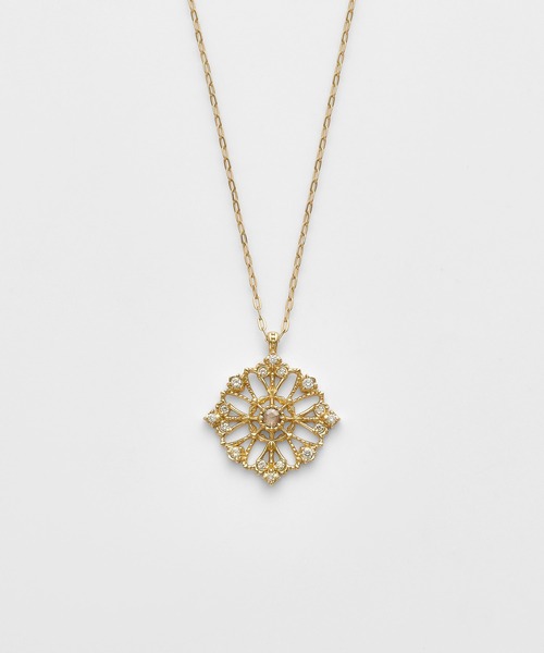 agete（アガット） ネックレス K18ダイヤモンドネックレス（0.08ct