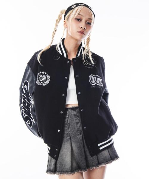 SHORT ROUND スタジャン SHORT ROUND/「25年秋冬新作」メルトン