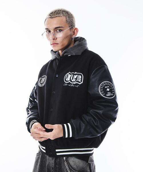 SHORT ROUND スタジャン SHORT ROUND/メルトンワッペンスタジャン