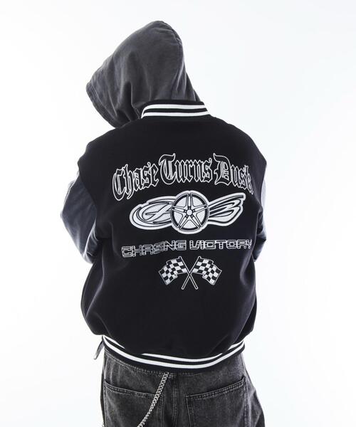 SHORT ROUND スタジャン SHORT ROUND/「25年秋冬新作」メルトン