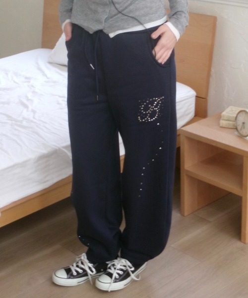 HYDE着 HYDE JEKYLL ラインストーン パンツ ズボン スウェット SWEATPANTS – HYDE ONLINE STORE