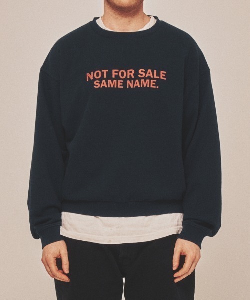 トレーナー スウェット NOT FOR SALE SWEATSHIRT / フロントロゴスウェットシャツ レディース メンズ