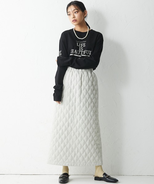 「CHIC STYLE」 スカート 5L アイボリー レディース_画像4