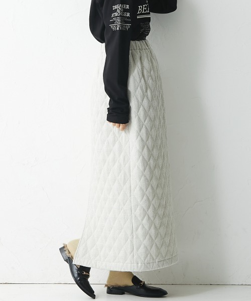 「CHIC STYLE」 スカート 5L アイボリー レディース_画像8