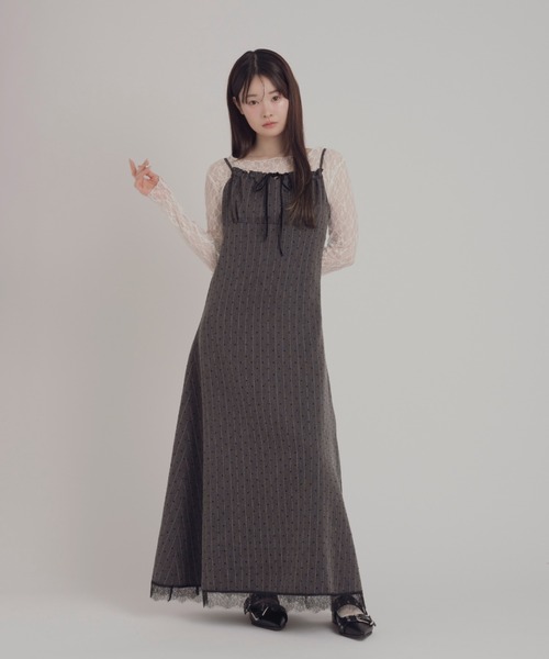 メロメロキャミワンピ➕ボンネットずきんズM・Lサイズ。ボンネットずきんズS ドットキャミワンピース / Brown&Street（ブラウンアンドストリート