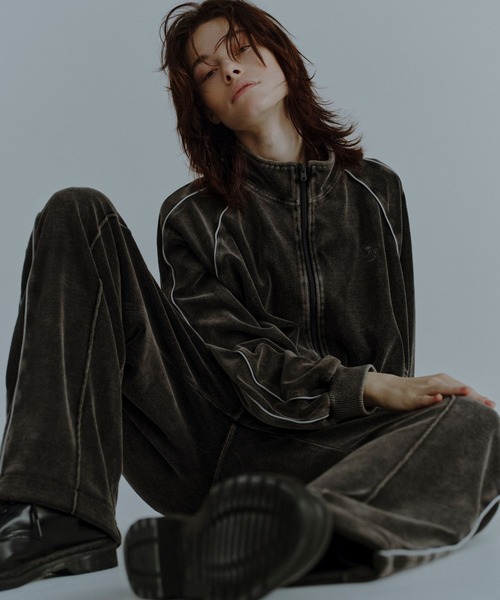 niko and…（ニコアンド） パーカー 「WILLIAM B.ELIOTT」ベロアZIP