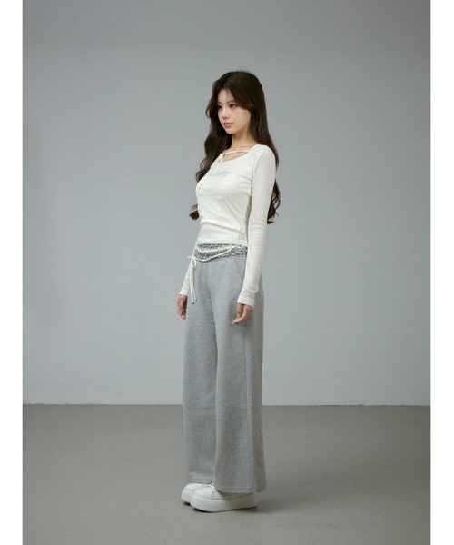 ANDWANG セットアップ Glam Frill Bijou Set Up レディース : ZOZOTOWN