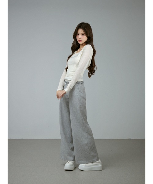 ANDWANG セットアップ Glam Frill Bijou Set Up レディース : ZOZOTOWN