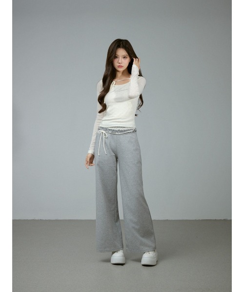 ANDWANG セットアップ Glam Frill Bijou Set Up レディース : ZOZOTOWN
