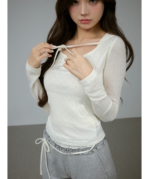 ANDWANG セットアップ Glam Frill Bijou Set Up レディース : ZOZOTOWN