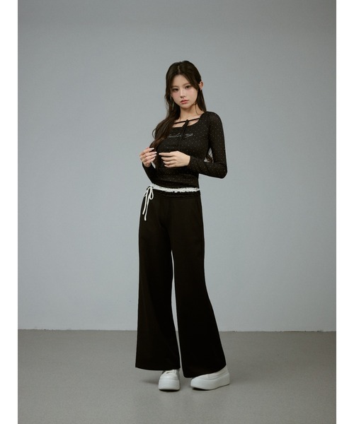 ANDWANG セットアップ Glam Frill Bijou Set Up レディース : ZOZOTOWN