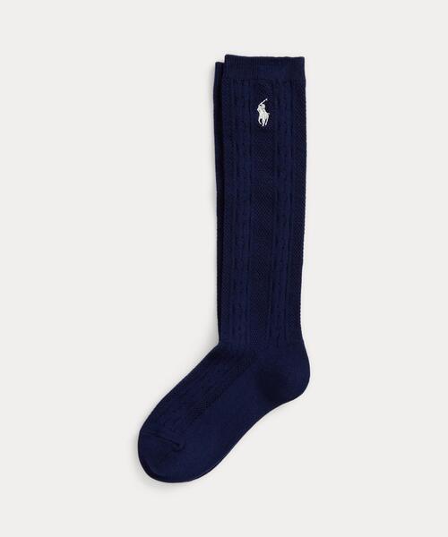 Polo Ralph Lauren Childrenswear ラルフローレン 靴下 ケーブルニット