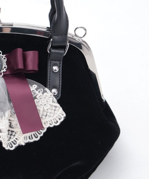 axes femme（アクシーズ ファム） ボストンバッグ カメオ付リボン