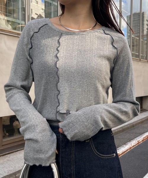 「CIAOPANIC TYPY」 長袖カットソー ONE SIZE ホワイト レディース_画像2