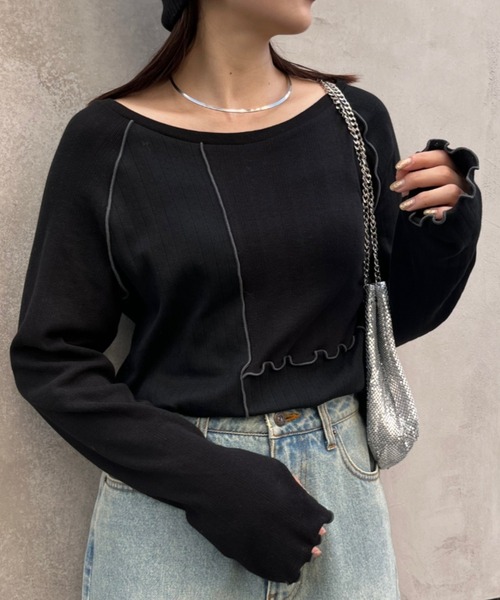 「CIAOPANIC TYPY」 長袖カットソー ONE SIZE ホワイト レディース_画像3