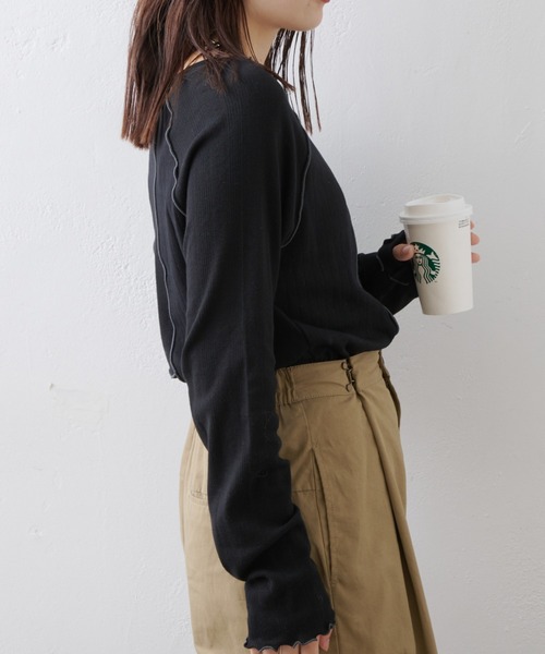 「CIAOPANIC TYPY」 長袖カットソー ONE SIZE ホワイト レディース_画像7