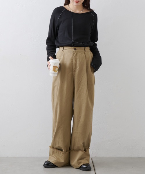 「CIAOPANIC TYPY」 長袖カットソー ONE SIZE ホワイト レディース_画像8