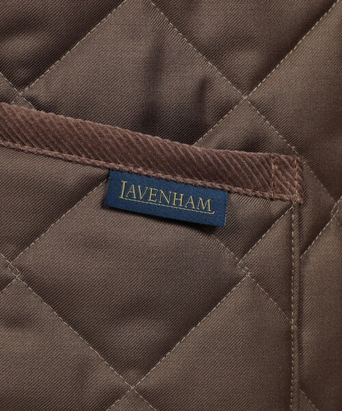 ブルゾン アウター 「別注」LAVENHAM DENHAM ウールキルティングブルゾン V.B.CANONICO メンズの画像