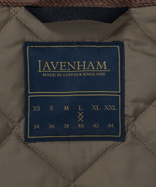 ブルゾン アウター 「別注」LAVENHAM DENHAM ウールキルティングブルゾン V.B.CANONICO メンズの画像