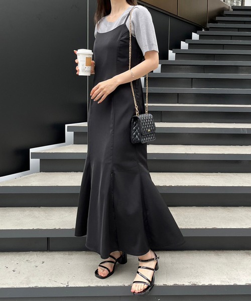 「one after another NICE CLAUP」 キャミソールワンピース FREE ホワイト レディース_画像4