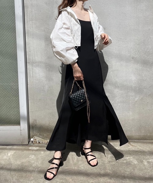 「one after another NICE CLAUP」 キャミソールワンピース FREE ホワイト レディース_画像8