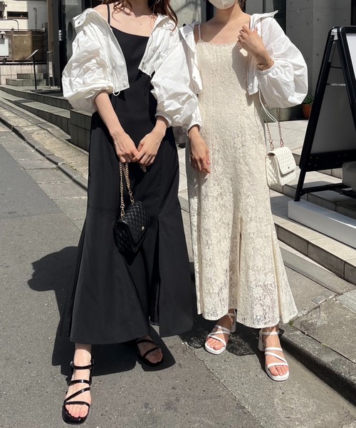 「one after another NICE CLAUP」 キャミソールワンピース FREE ホワイト レディース_画像10