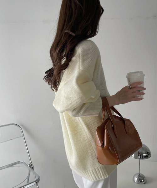 「U.S. POLO ASSN.」 長袖ニット M アイボリー レディース_画像5