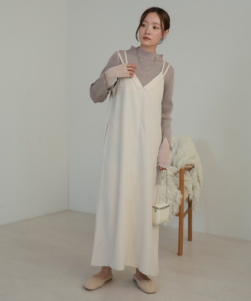 「Bab」 キャミソールワンピース M アイボリー レディース_画像4