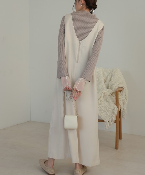 「Bab」 キャミソールワンピース M アイボリー レディース_画像6