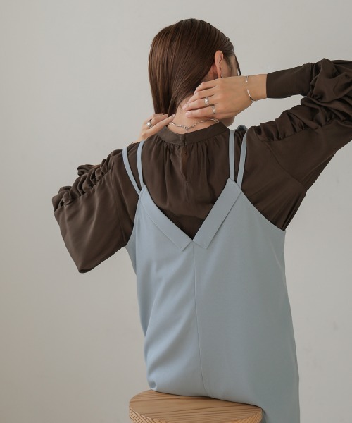 「Bab」 キャミソールワンピース M アイボリー レディース_画像9