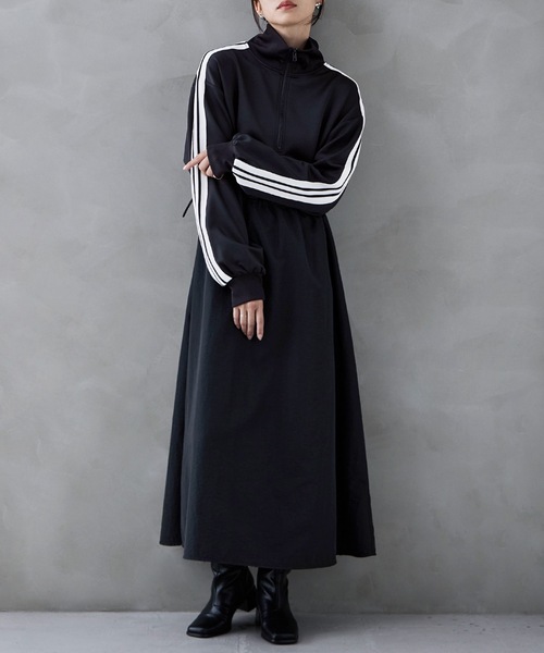 「etoll.」 ドッキングワンピース M ネイビー レディース_画像2