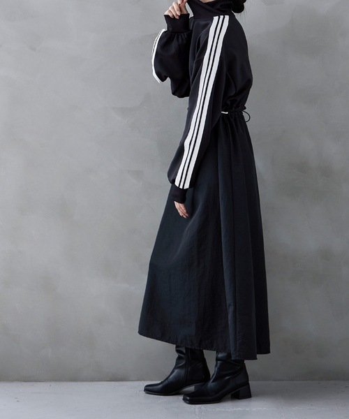 「etoll.」 ドッキングワンピース M ネイビー レディース_画像7