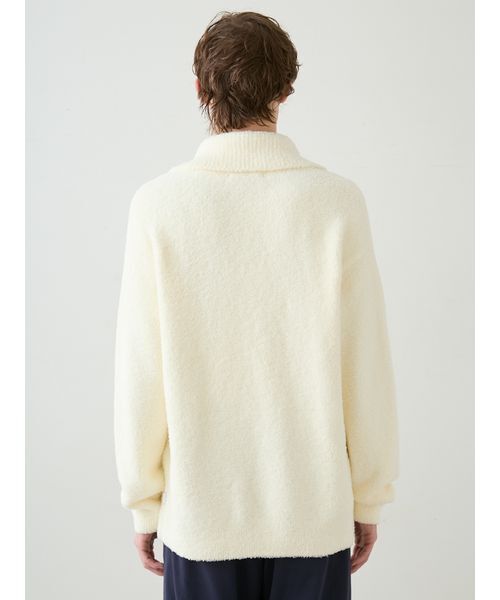 パジャマ 「HOMME」べビモコハートロゴ刺繍カーディガン メンズ_8