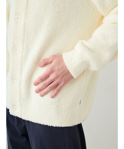 パジャマ 「HOMME」べビモコハートロゴ刺繍カーディガン メンズ_11