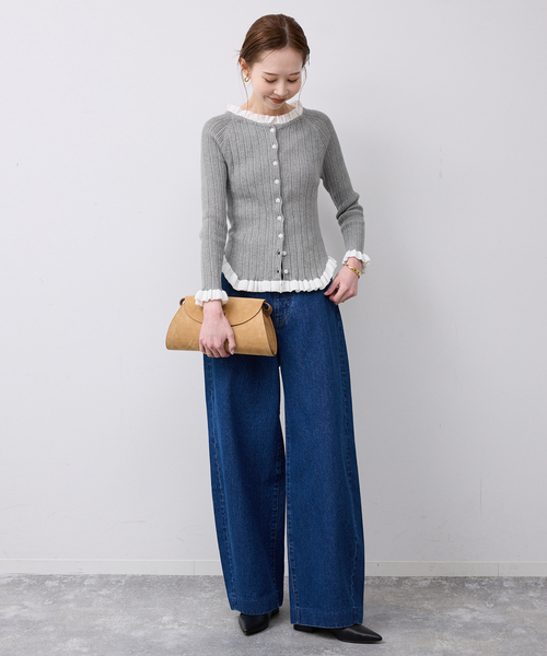 SLOBE IENA /トゴール◆フリルカーディガン(J0102) 追加2予約》tyn.TGOR/トゴール フリルカーディガン J0102