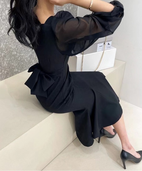 「FREE STYLISTS」 ドッキングワンピース FREE オフホワイト レディース_画像4