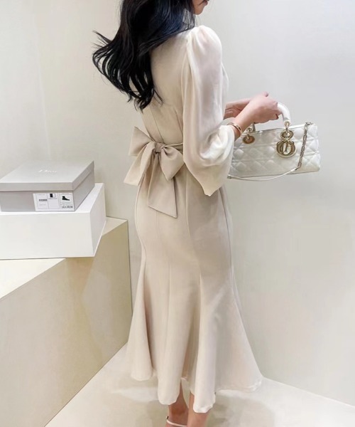 「FREE STYLISTS」 ドッキングワンピース FREE オフホワイト レディース_画像8