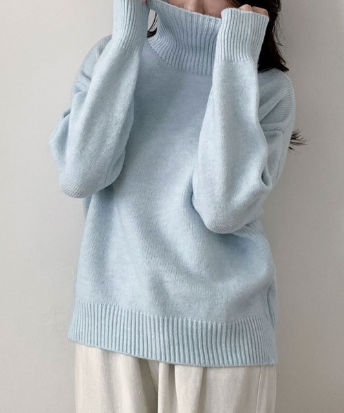 「LOWO」 長袖ニット FREE ベージュ レディース_画像5