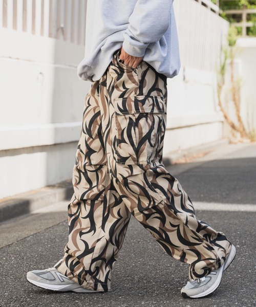 「WEGO」 カーゴパンツ LARGE ブラック メンズ_画像7