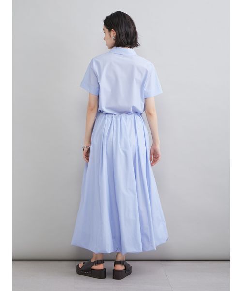 ワンピース ストライプセパレートバルーンシャツワンピースの画像