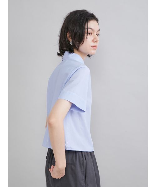 ワンピース ストライプセパレートバルーンシャツワンピースの画像