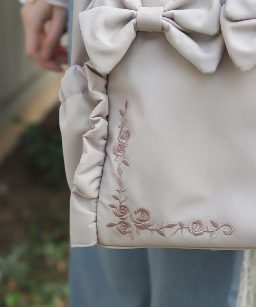 axes femme（アクシーズ ファム） トートバッグ 撥水ナイロン連リボン