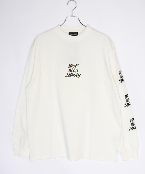 「Ed Hardy」 長袖Tシャツ L パープル メンズ_画像2