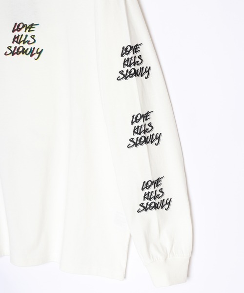 「Ed Hardy」 長袖Tシャツ L パープル メンズ_画像4