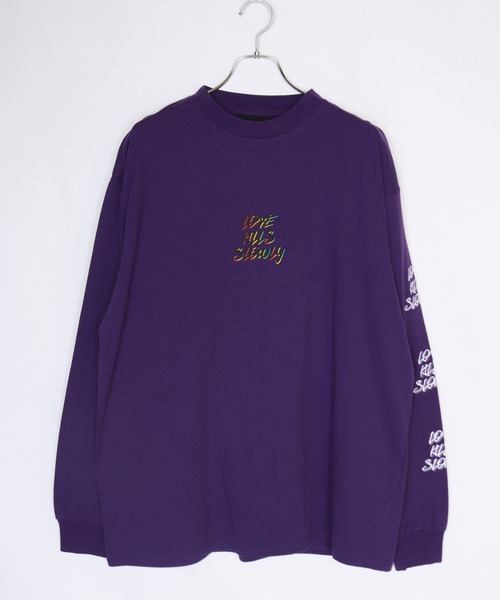 「Ed Hardy」 長袖Tシャツ L パープル メンズ_画像5